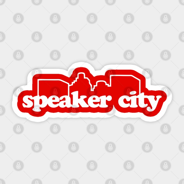 Speaker City Sticker by BarkeranArt